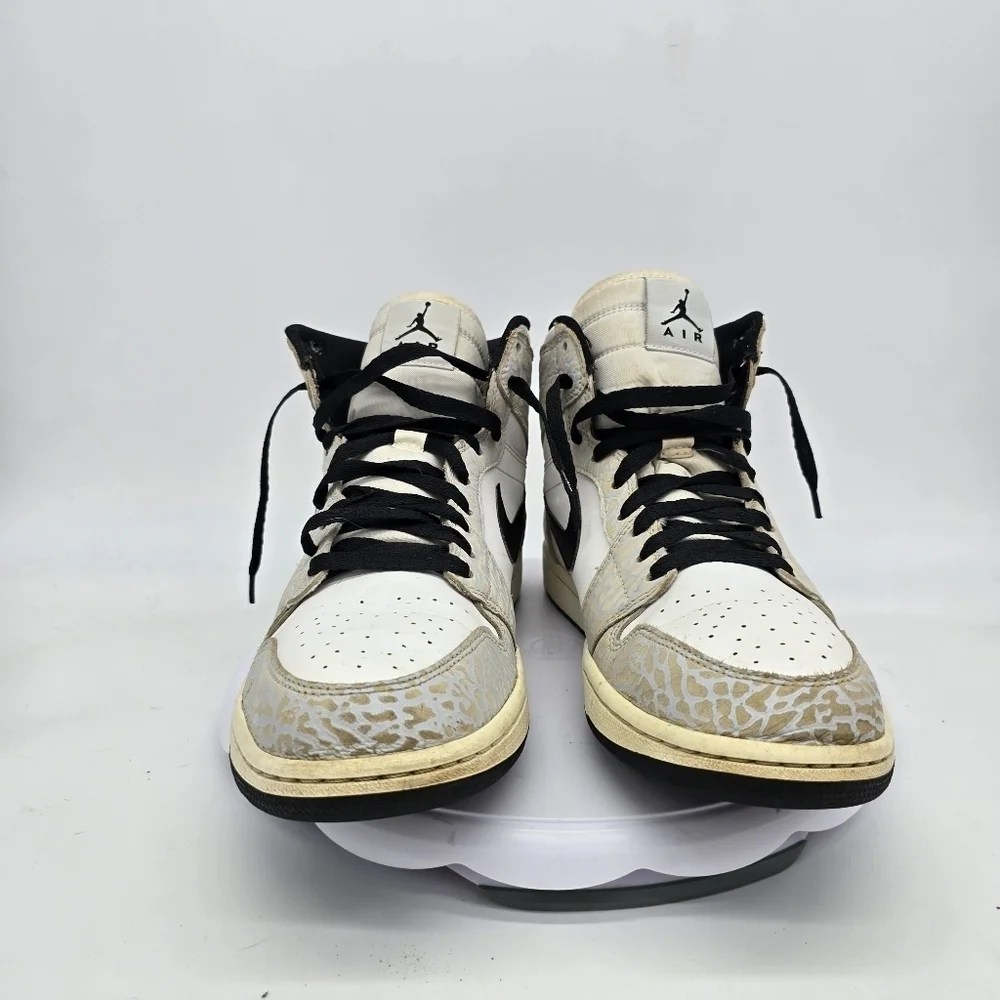 Nike Shoes Men’s 10.5 Air Jordan 1 Retro 2015 White Elephant Sneakers 839115-106